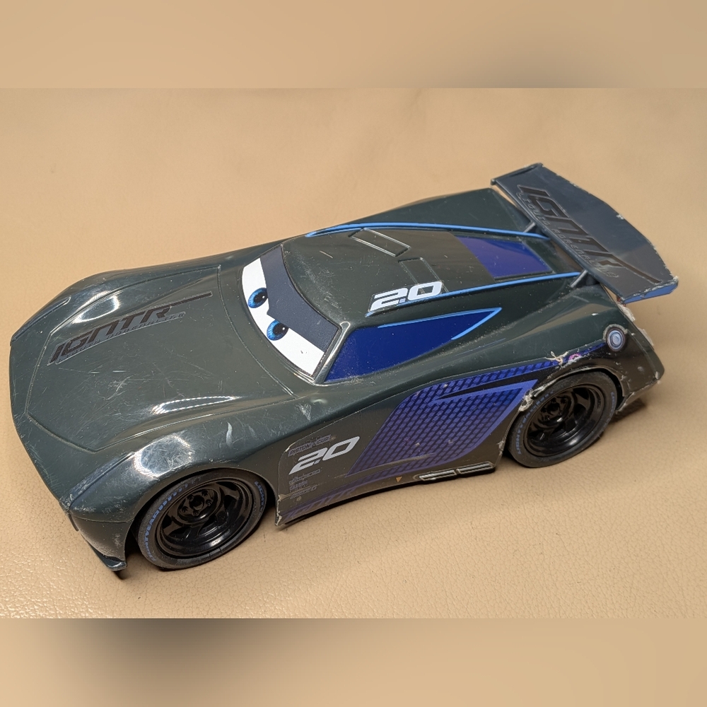 Disney Pixar Cars 3 Jackson Storm Plastic RC Car - No remote - Not Working